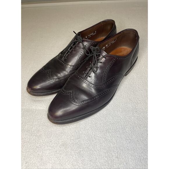 Allen Edmonds Marlow Merlot Wingtip Oxford Men\'s 11.5 D USA Vintage Leather main image 12